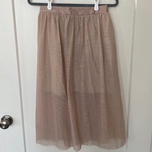 Topshop Tulle Midi Skirt